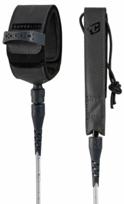 CREATURES 6' SUPERLITE PRO 6 : WHITE SPECKLE LEASH (LSLP22006WHSPBK)