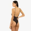 DUVIN BLACK CHEETAH ONE PIECE (DWOP106BLK)
