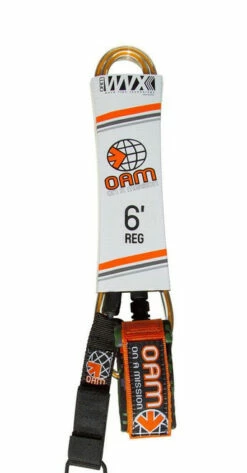 OAM 6' REGULAR LEASH -surf sale shop 6 reg org cl 2000x 6945d01f 7897 416e 878c 84971a8b2e33 02220.1675878709
