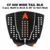 ASTRODECK CF008 WIDE TAIL TRACTION PAD (CF008-MGBLK)