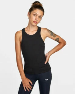 RVCA VA ESSENTIAL RIBBED TANK(EX)
