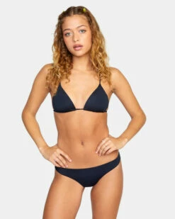 RVCA WOMEN'S SOLID CHEEKY (EX) -surf sale shop avjx400189 rvca2Cw blk frt1 15151.1694015697