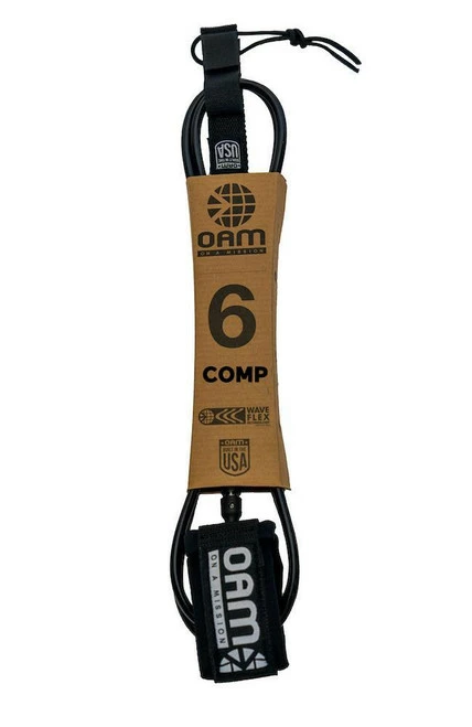 OAM 6' Comp Leash - MADE IN USA 1 OAM 6' Comp Leash - MADE IN USA