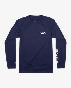 RVCA LONGSLEEVE RASHGUARD(EX) -surf sale shop avywr00119 rvca2Cf nvy frt1 44584.1694016206