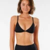 RIP CURL PREMIUM SURF FIXED TRI BIKINI TOP (EX)