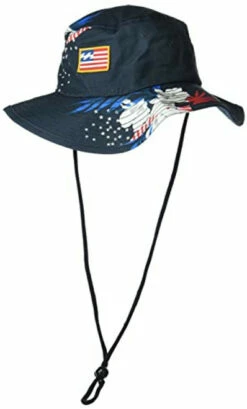 Billabong Men's Big John Safari Sun Protection Hat With Chin Strap, Navy Americana, One