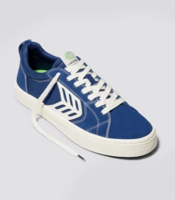 CARIUMA CATIBA PRO MYSTERY BLUE MEN'S SHOE -surf sale shop catiba pro blue contrast ivory canvas.fb feed 38281.1674596258
