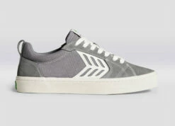 CARIUMA CATIBA PRO GREY SUEDE MEN'S SHOE -surf sale shop catiba pro mystic grey contrast stitch sneaker canvas.slideshow1 85166.1674596224