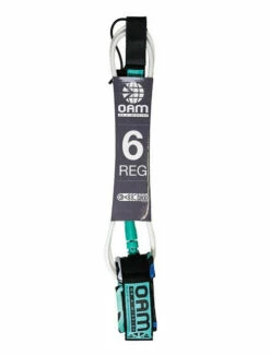 OAM Maud Le Car Signature Leash 6' White/Blue