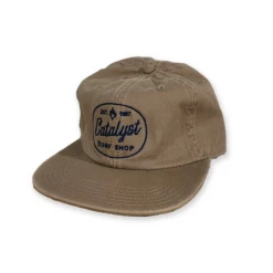 CATALYST CURSIVE HAT COTTON (CURSIVE-M-COTTON TWILL) -surf sale shop khakicursivehat 25536.1683056561