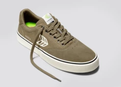 CARIUMA NAIOCA BURNT SAND SUEDE MEN'S SHOE -surf sale shop naioca skate sand ivory logo sneaker.slideshow3 76926.1674596502