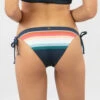 RIP CURL RETRO STRIPE CHEEKY TIE SIDES BIKINI BOTTOM (EX)