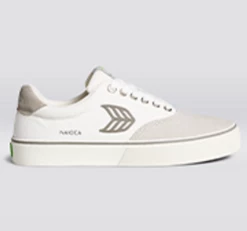 CARIUMA NAIOCA PRO VINTAGE WHITE WOMEN'S SHOE -surf sale shop thumbnail naioca skate off white vintage grey logo sneaker 99678.1674596498