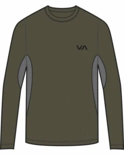RVCA SPORT VENT LONG SLEEVE TEE(EX) -surf sale shop v9011rsv rvca2Cf olv frt1 44070.1694015860