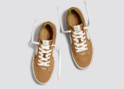 CARIUMA VALLELY CAMEL SUEDE WOMEN'S SHOE -surf sale shop vallely skate camel ivory cordura suede sneaker.slideshow5 32568.1674596369