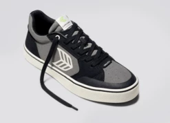 CARIUMA VALLELY BLACK SUEDE/ CHARCOAL GREY WOMEN'S SHOE -surf sale shop vallely skate charcoal grey black cordura suede sneaker.slideshow3 0026d5ab 916c 4c88 993e 885f3411c807 86040.1674596432