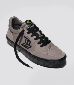 CARIUMA VALLELY CHARCOAL GREY MEN'S SHOE -surf sale shop vallely skate grey black cordura suede sneaker.fb feed 95361.1674596375