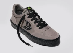 CARIUMA VALLELY CHARCOAL GREY MEN'S SHOE -surf sale shop vallely skate grey black cordura suede sneaker.slideshow3 82023.1674596373